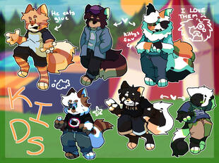 Multiple Character Chibi + Background Example